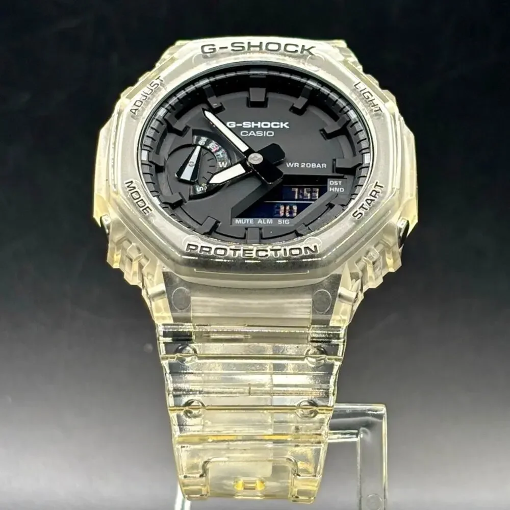 Casio G-Shock GA2100SKE-7A Clear Skeleton Watch NIBWT